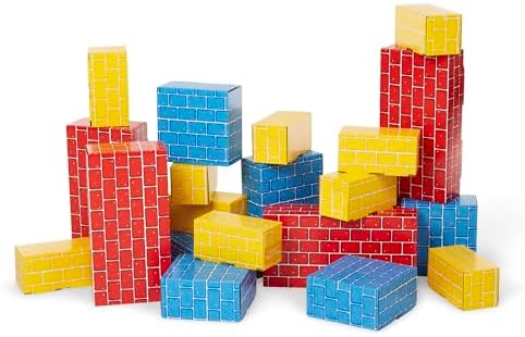 Melissa & Doug Jumbo Cardboard Blocks Building Set (40 pc) - Lightweight Building Toys and Montessori Toys for Toddlers and Preschool Learning Activities by Unknown