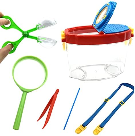 Bug Catcher Kit, Kids Bug Collection Kit, Outdoor Nature Explorer Kit with Tweezers, Magnifying Glass, Science Educational Kit, Bug Observation Container for Boys and Girls - Image 5