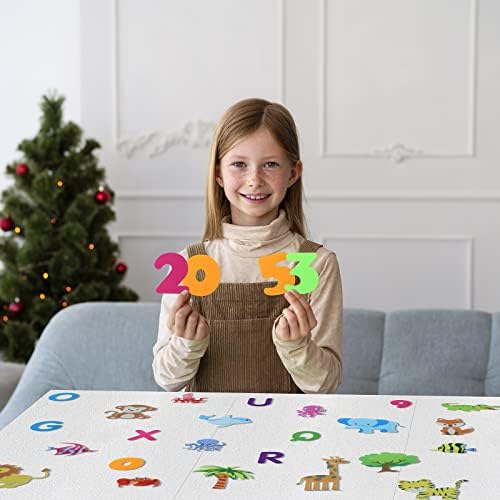 BXI 36 Pcs Alphabets Numbers & Letters Felt Board Story Pieces Set for Toddlers, Preschool & Kindergarten, Precut Felt Figures for Preschool Crafts Activity Early Learning Storytelling - Image 4