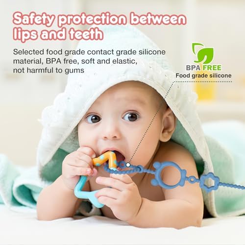 Silicone Pacifier Clip,High Chair,Stroller Accessories,Cribs,Rocking Chair - Image 3