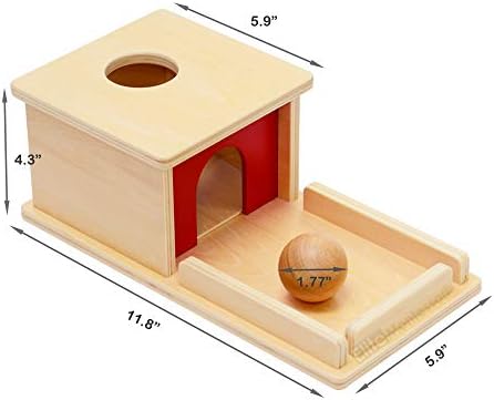 Elite Montessori Object Permanence Box with Tray and Ball - Image 6