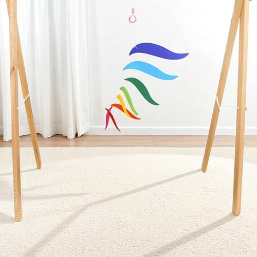 Montessori Baby Mobile Set – 6-Piece Handmade Visual Stimulating Mobiles (Munari, Gobbi, Octahedron, Dancer, Rainbow & Butterfly) for Newborn Nursery Décor - Image 6