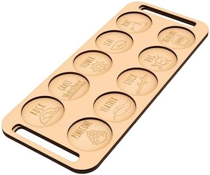 Karlak Wooden Outdoor Exploration Board Fun Educational Toy for Camping Hiking 26x11cm Plywood Nature Scavenger Game - Image 4