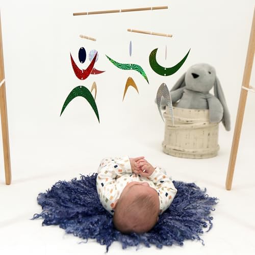Montessori Baby Mobile Set – 6-Piece Handmade Visual Stimulating Mobiles (Munari, Gobbi, Octahedron, Dancer, Rainbow & Butterfly) for Newborn Nursery Décor - Image 5