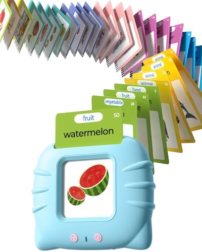 Airbition Talking Flash Cards for Toddlers Ages 1‑4, 510 Words English Blue by Airbition