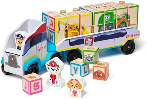 Melissa & Doug PAW Patrol Wooden ABC Block Truck (33 Pieces) by Unknown
