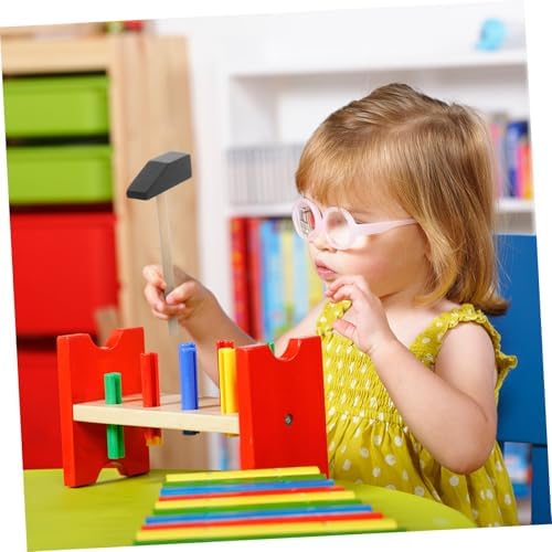 BESPORTBLE 5pcs Mini Wooden Hammer Toy Mallet for Kids Creative Play - Image 4