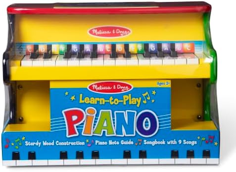 Melissa & Doug Learn-to-Play Piano with 25 Keys and Color-Coded Songbook Toy Piano Kids, Toddler Toys for Ages 3+ - Image 3