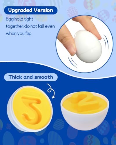 Tinabless Matching Eggs, 12-Piece Number Matching Toy for Toddlers 1-3 - Image 5