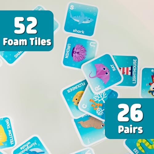 Chuckle & Roar Bath Matching Memory Game, Toddler Games, 52 Pc, Ages 3+ - Image 2
