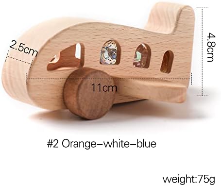ibwaae Wooden Airplane Toys, Air Transport Vehicles Play Set, Wooden Pull Games, Learning Gift Montessori Toy for Baby Toddler Boys Girls - Image 7