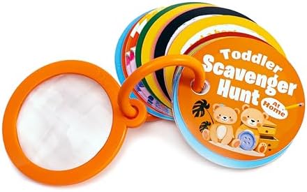 Scavenger Hunt at Home | Indoor Toddler Activity Cards with Magic Kaleidoscopic Lens | Sensory Games for 2-3 Year Olds | Learning Toys | Rainy Day Activity for Kids - Image 7