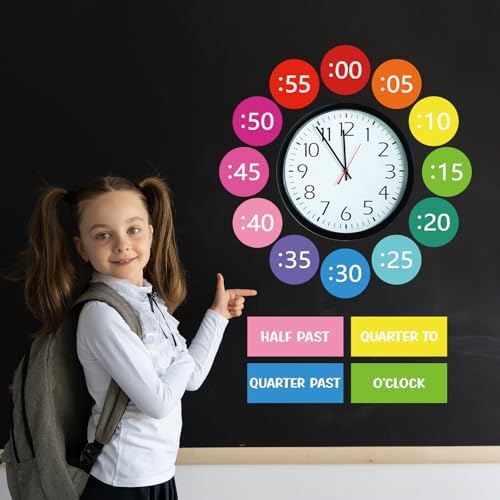 Clock Numbers Bulletin Board Kits Telling Time Teaching Clock for Kids - Image 6