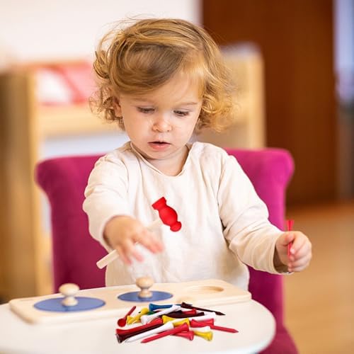 12Pcs Hammer Toys with 100Pcs Small Wooden Hammer Simulation Fake Hammer Maintenance Tools,Toy Hammer Plastic Toddler Claw Hammer Portable Toys Pretend Play Fake Mallet Hammer for Boys Girls - Image 4
