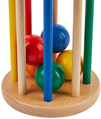 Spinning Drum Toy Play Kit for 6-12 Months Infant,Wooden Spinning Rainbow Baby Toys, Learning & Education Toys for Early Development - Image 7
