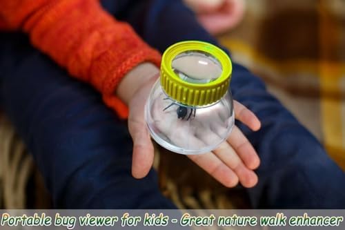 4Pack Bug Cather 5X Magnifyer Insect Jar Observation Bug Viewer Kit - Image 4