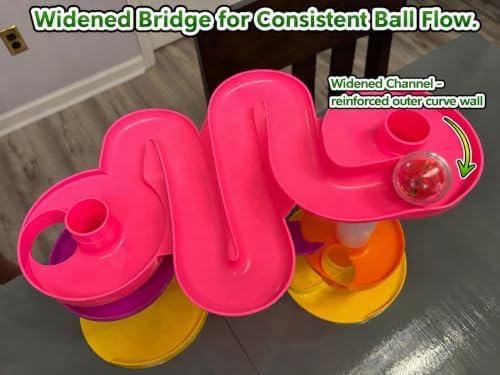 WEofferwhatYOUwant Super Ball Drop Tower - Safe Large Balls Long Ramps 10M+ - Image 4
