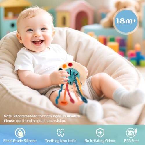 Sensory Toys for 1.5 Year Old, Montessori Toys Hanging in Stroller - Image 3