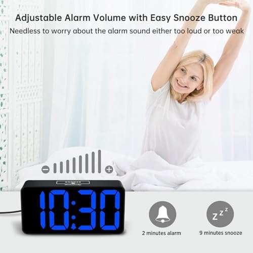DreamSky Small Digital Alarm Clock for Bedroom with Large Big Numbers - Image 6