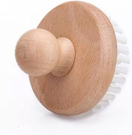 Montessori Kids' Cleaning Brush, Natural Beech Wood Dust Brush with Soft Bristles, Child-Sized Hand Broom - Image 4