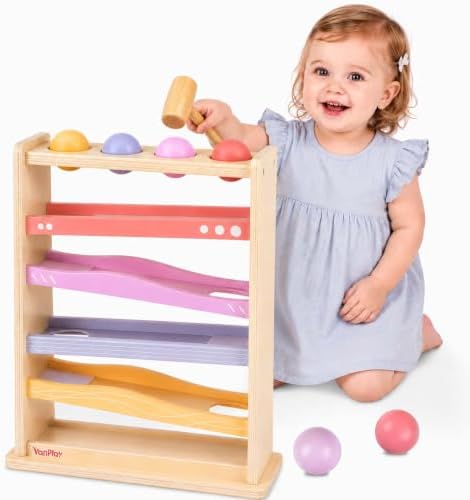 Vanplay Ball Drop Toys for 1 2 Year Old Girls Gift - 1st Christmas Birthday by Vanplay
