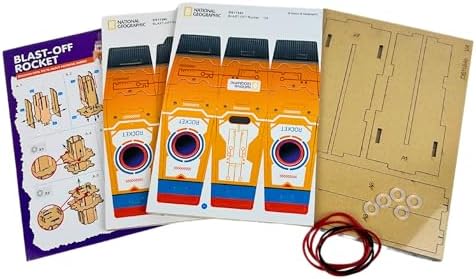 National Geographic Educational Kit to Build Your Own Rocket for Kids Ages 5+ 16cm x 26cm x 6cm - Image 3