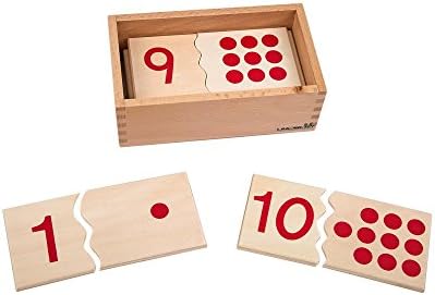 Montessori USA Montessori Math Materials Number Puzzle 1-10 for Preschool Early Learning Tool by LEADERJOY