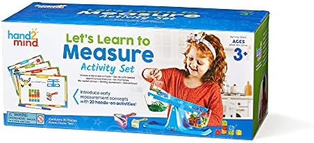 hand2mind Let's Learn to Measure Activity Set, Kids Measuring Cups, Bucket Balance, MathLink Cubes and Activity Cards Set, Teacher Supplies, Classroom Supplies, Preschool Learning, Toddler Learning - Image 5