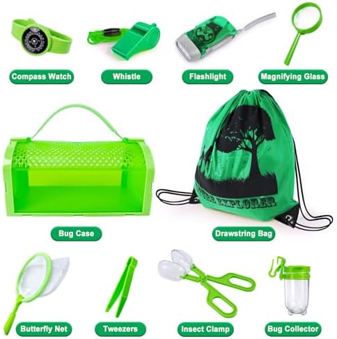 Bug Catcher Kit & Outdoor Explorer Kit for Kids, 10 Pcs Bug Catching Kit - Image 3