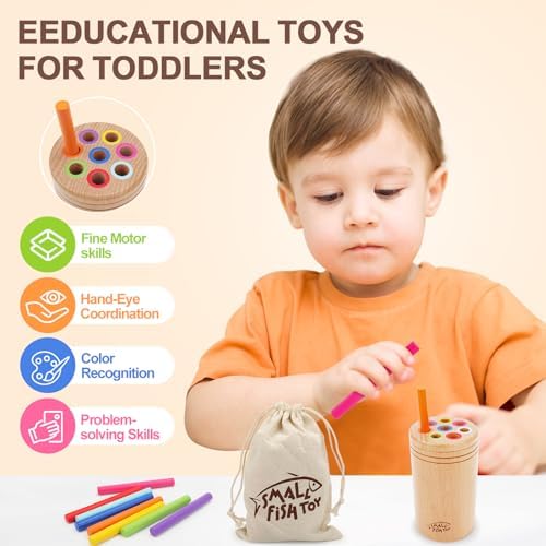 SMALL FISH Montessori Color Toys and Montessori Coin Box Bundle - Image 2