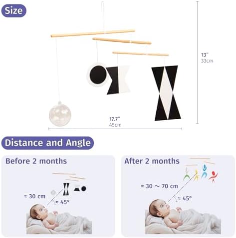 Munari Hanging Mobile,Montessori Mobile, Infant Toy, Baby Mobile, Visual Tracking, Newborn Toy - Image 5