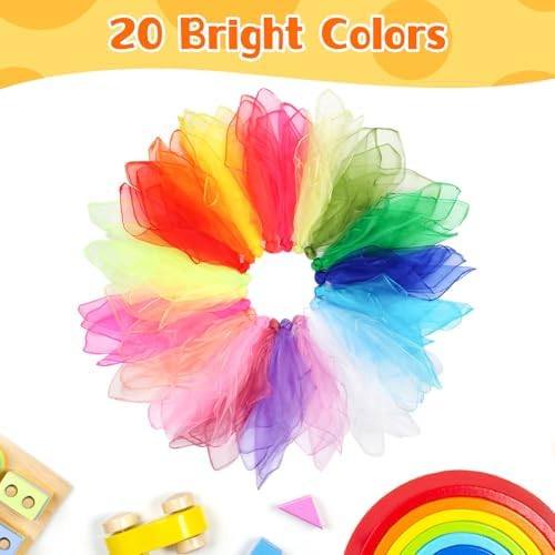 Scarves for Kids Play, Juggling Scarves, Play Scarve - Image 7