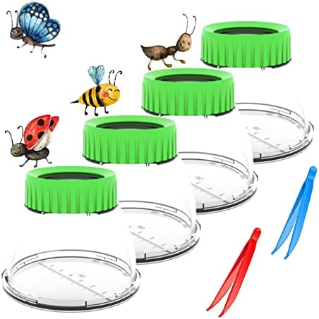 4Pack Green Bug Viewer with 5X Magnifier | Bug Jars for Kids Collecting by RORANIC-DeliveringHappiness