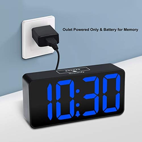 DreamSky Small Digital Alarm Clock for Bedroom with Large Big Numbers - Image 2