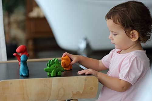 PlanToys® Wooden Triceratops Dinosaur Figurine, Montessori Kids Play Toy - Image 2