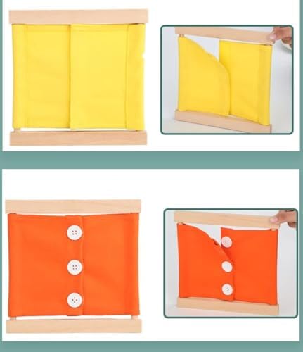 Kids Toy Montessori Children Dressing Frame Practical Life Teaching Learn Educational Preschool Training Life Skill Zipper Button Lace Bowknot Teaching Aids - Image 6