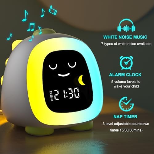 ANALOI Alarm Clock for Kids, Ok to Wake Up Sleep Training Clock for Boys - Image 3