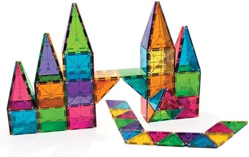 MAGNA-TILES Classic 100-Piece Magnetic Construction Set, The Original Magnetic Building Brand - Image 3