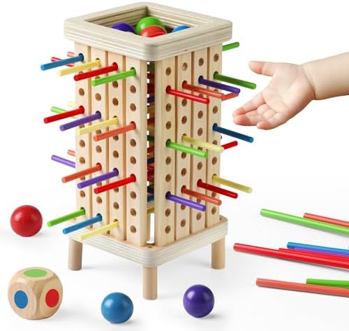 Montessori Board Game for Kids 4-8, Educational Math Family Games by Pinshoon