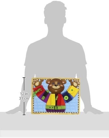 Melissa & Doug Basic Skills Wooden Puzzle Dress-Up Activity Board - Image 3