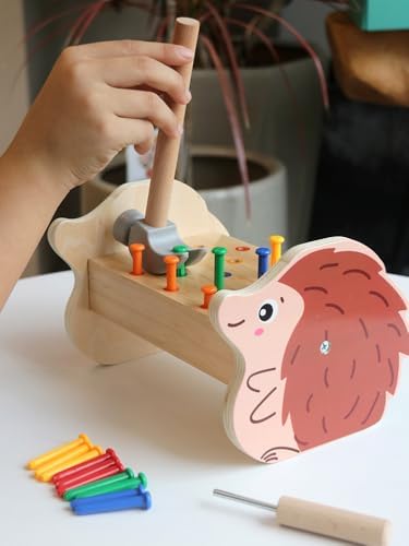 STEM Montessori Wooden Pounding Hammer Toy for Toddler Early Development - Image 5
