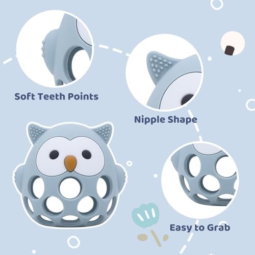 Baby High Chair Toy Teething Chew,Suction Cup Toys,BPA-Free Infant Teether - Image 6