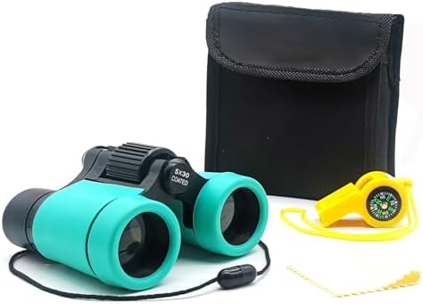 Kids Binoculars Ages 3-12 with Compass & Whistle by Besticerollerforface