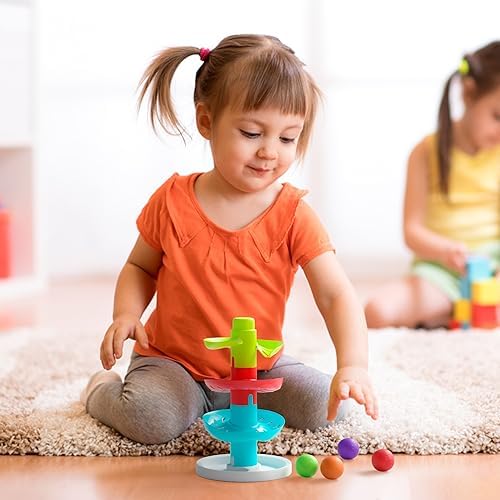Lollipop Rainbow Ball Drop Tower: Baby Toys for Toddlers Includes 4 Balls - Stimulate Curiosity and Motor Skills with This Engaging Ball Drop Toys for Toddlers - Image 3