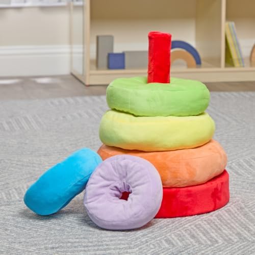 Excellerations Giant Plush Rainbow Stacking Ring, 6 Months+ - Image 4