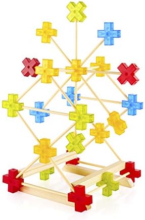 Guidecraft Texo 100 Piece Set - 3D Geometric Designs Educational Interlocking Shapes- Architectural Building-Bricks STEM Toys for Kids - Image 3