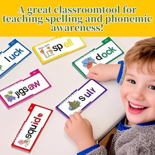 30 Read Word Families, Sight Words, ABC Phonics Flash Cards,Reading Learning Set, Educational Games for Kindergarten - Image 2