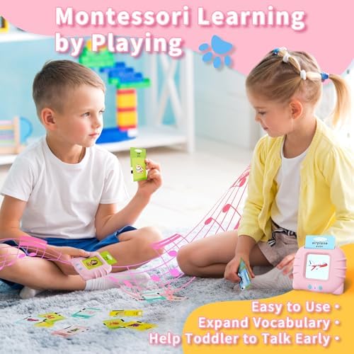 Aullsaty Toddler Toys Bilingual English and Spanish Talking Flash Cards for 1 2 3 4 5 6 Year Old Boys and Girls, Autism Sensory Toys for Autistic Children, Learning Educational Speech 250 Sight Words - Image 4