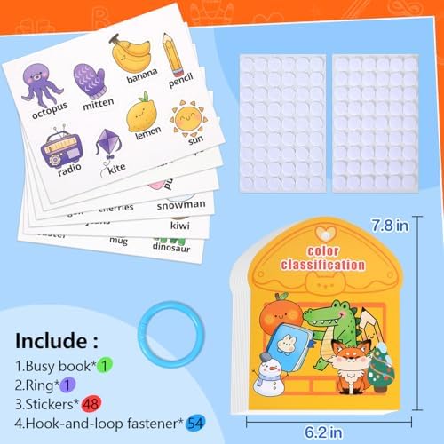 Montessori Busy Book Color Sorting Toys for Toddlers 2-4 Years - Image 7