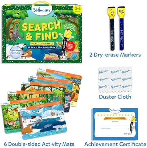 Skillmatics Search and Find Animals – Reusable Preschool Learning Activity - Image 2
